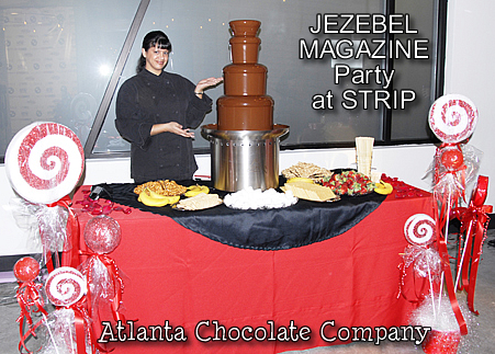 ATLANTA CHOCOLATE FOUNTAIN - 34 INCH MODEL SEPHRA FOUNTAIN DEBUTS AT ATLANTIC STATION ATLANTA GA
